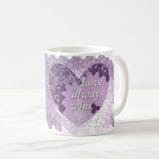 De Café El "amor gana siempre" la taza