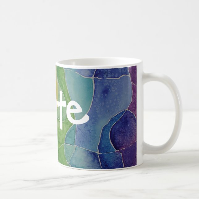 De Café El arco iris crea la taza (Derecha)
