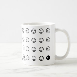 De Café El "cambio hace frente" a la taza 44-Smiley-Face