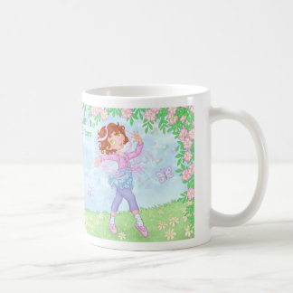 De Café El chica con los botones divertidos - taza del