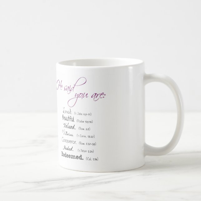 De Café Él dijo que usted es… taza cristiana (Derecha)