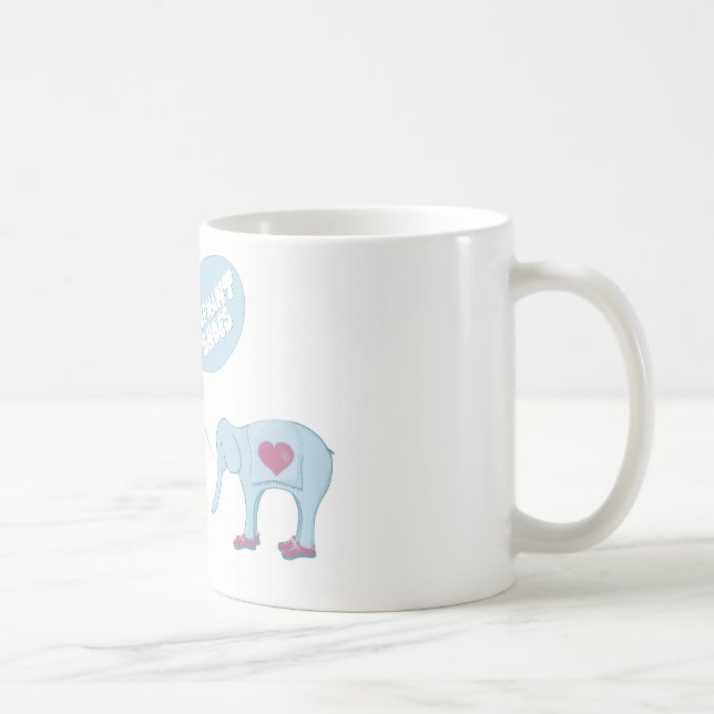 De Café El elefante calza la taza (Derecha)