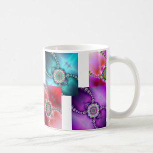 De Café El fractal colorido diseña la taza