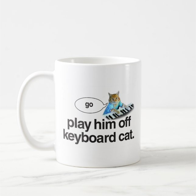 De Café el gato del teclado va taza (Izquierda)