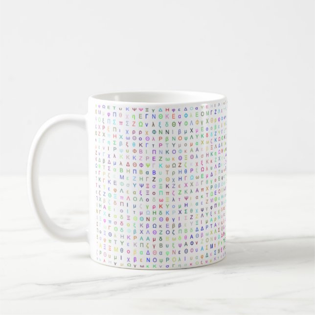 De Café El Griego letra la taza 11oz (Izquierda)