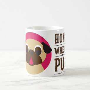 De Café El hogar es donde está taza el barro amasado del