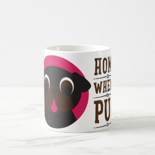 De Café El hogar es donde está taza el barro amasado del