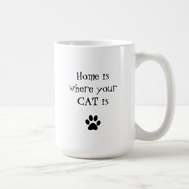 De Café El hogar es donde está taza su CAT (Derecha)