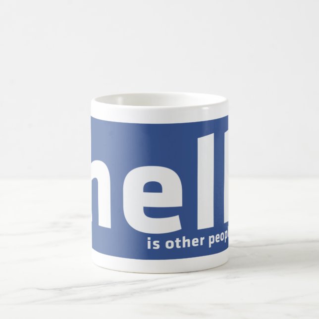 De Café El infierno es la otra gente - taza (Centro)