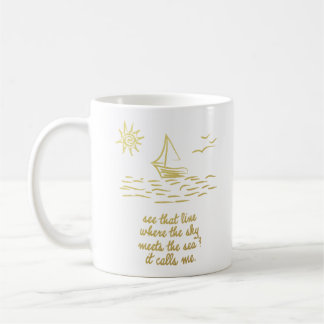 De Café El mar me llama taza Moana inspirado