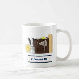 De Café El médico personalizado embolsa la taza