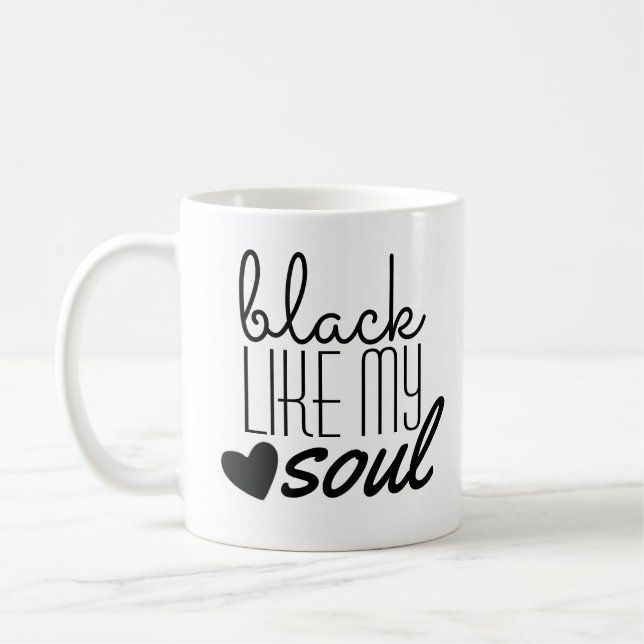 De Café El "negro tiene gusto…."- Taza clásica blanca (Izquierda)