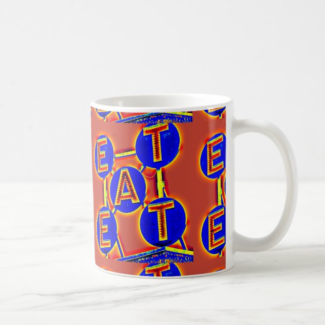 De Café el rojo/el azul come la taza (Derecha)