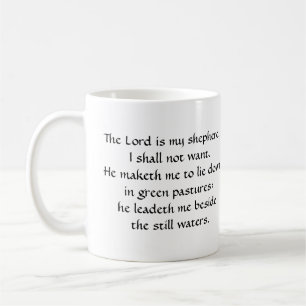 De Café El salmo 23 todavía riega la taza inspiradora
