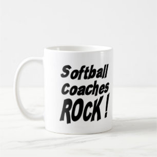 De Café ¡El softball entrena la roca! Taza