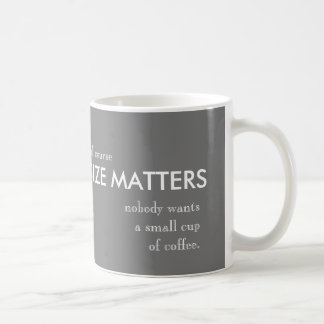 De Café el tamaño importa taza
