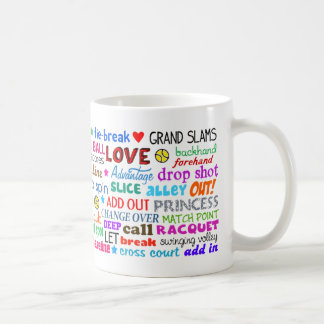 De Café El tenis llama la taza