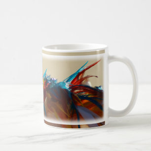 De Café El tocado indio empluma la taza