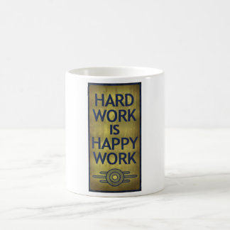 De Café El trabajo duro es taza feliz del trabajo