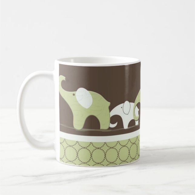 De Café Elefantes para la taza del bebé (Izquierda)