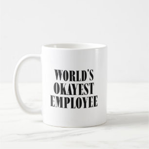 De Café Empleado Más o Menos del Mundo Taza Divertida Clás