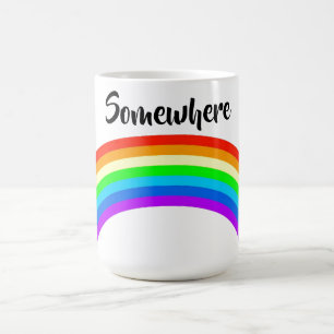 De Café En algún lugar sobre la taza del arcoiris