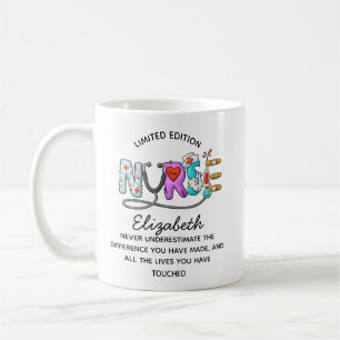 De Café Enfermera Regalo, Enfermera Taza Personalizada, Ju