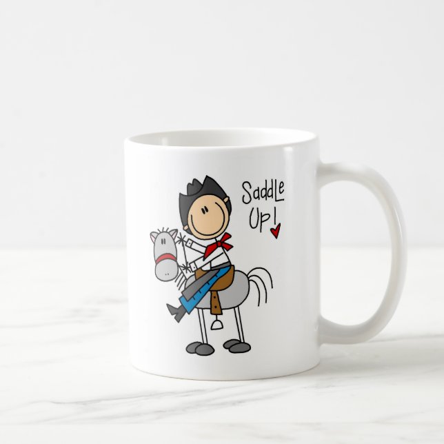 De Café ¡Ensille para arriba! Figura taza del palillo del (Derecha)