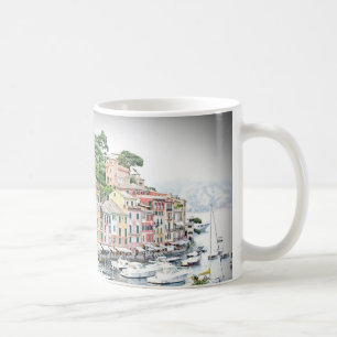 De Café Entrada al paraíso - Portofino, Italia - taza