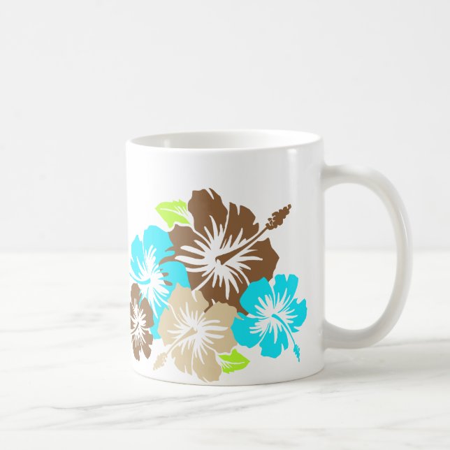De Café "Epic Hibiscus" en taza marrón/turquesa (Derecha)