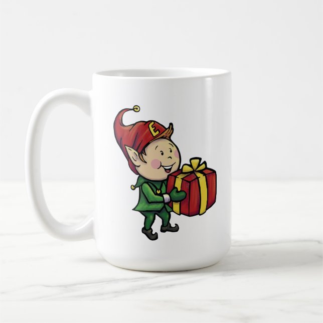 De Café Ernie la taza del navidad del duende (Izquierda)