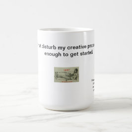 De Café Escritor en la taza del trabajo