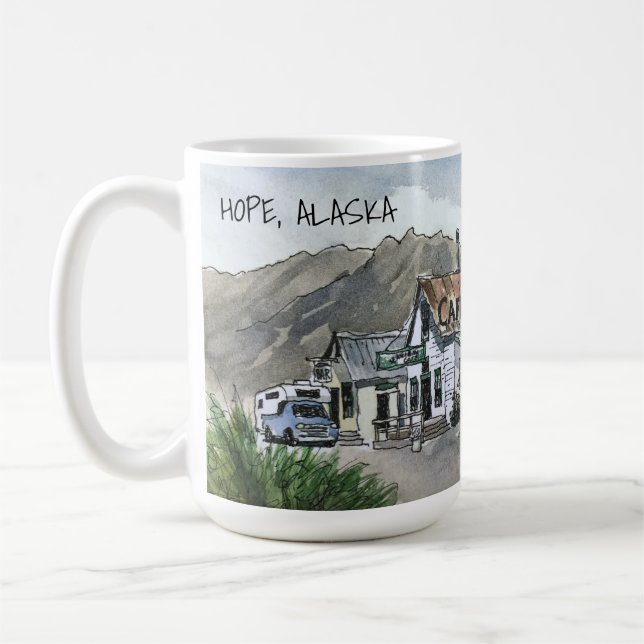 De Café Esperanza, Alaska - 15 oz. Taza (Izquierda)