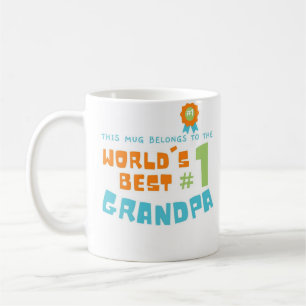 De Café Esta taza pertenece al mejor abuelo #1 dado por