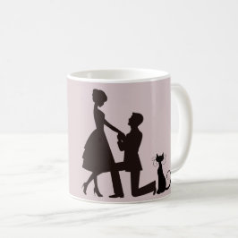 De Café Estamos consiguiendo taza meowied/casada del
