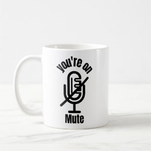 De Café Estás en silencio Taza divertida regalo,