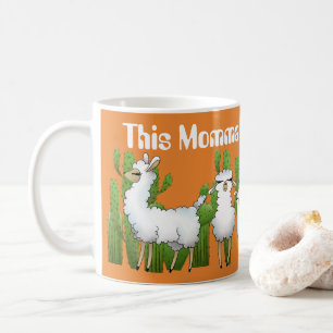 De Café Este Momma ama llamas añade la taza del mensaje