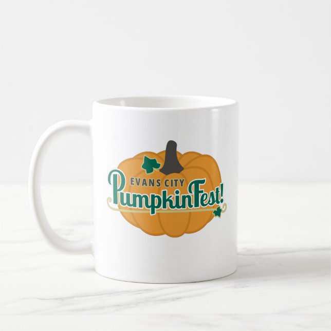 De Café ¡Evans City Pumpkin Fest! Taza (Izquierda)