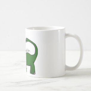 De Café Existo taza del dinosaurio del Brontosaurus