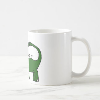 De Café Existo taza del dinosaurio del Brontosaurus