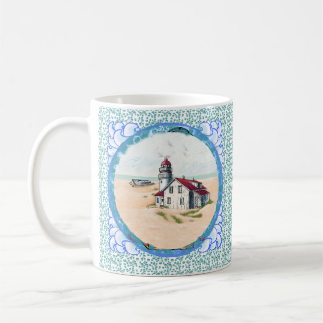 De Café Faro del mediodía taza  (Izquierda)