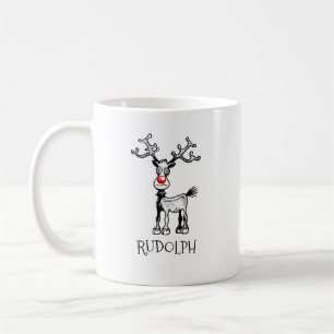 De Café Feliz Estrésmas con Rudolph en una Taza