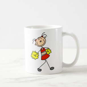 De Café Figura linda taza del palillo que anima