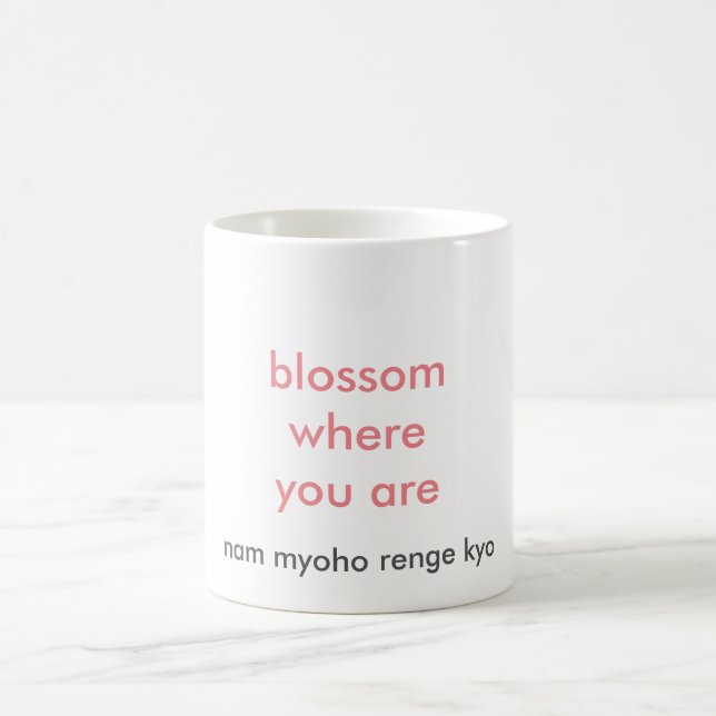 De Café flor donde usted está taza (Centro)