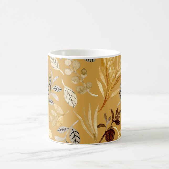 De Café Flores impermeables: una taza que sonríe con flore (Centro)