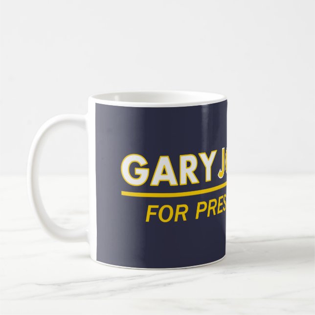 De Café Gary Johnson para el presidente 2016 taza (Izquierda)