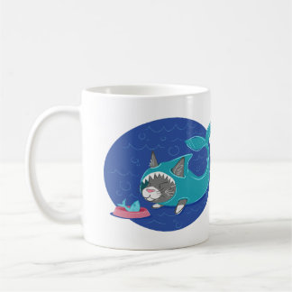 De Café Gato del tiburón - taza