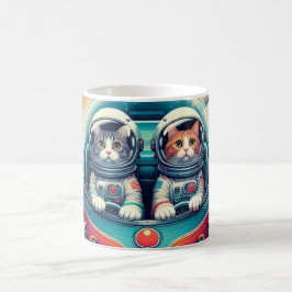De Café ¡Gatos en la taza espacial!