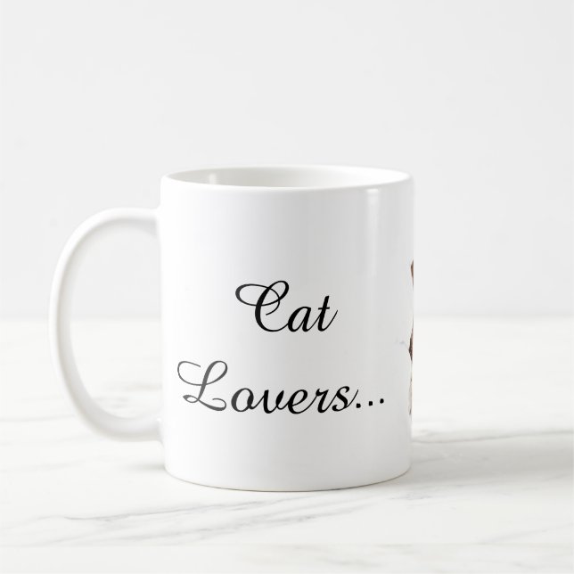 De Café Gatos lindos taza (Izquierda)