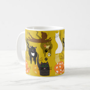 De Café Gatos tan diferentes. Taza
